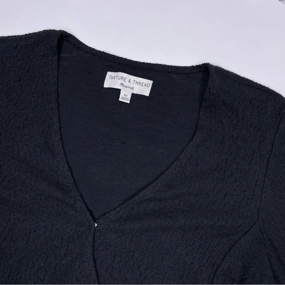 Madewell Texture & Thread Puff-Sleeve Wrap Top Size‎ XS